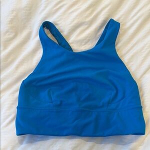 Blue Lululemon sports bra